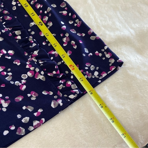 NWT WEEKENDS BY CHICOS / Sporty Pebble Spots Ruffle Skort Size 2 (L/12) - Picture 8 of 9